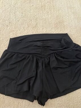 Black Soft Athletic Shorts